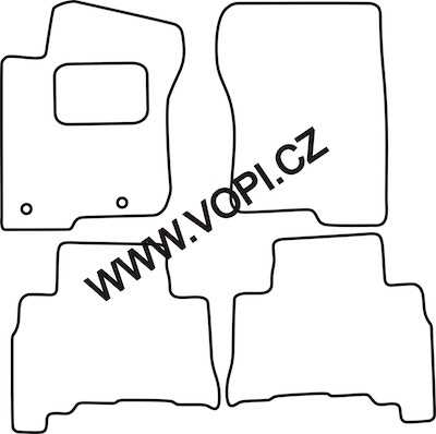 Textil-Autoteppiche Toyota Landcruiser 150 2017 -> Autofit (47001)